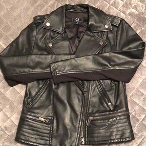 Giuliana leather Moto jacket XS